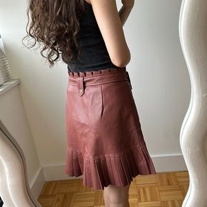 Leather skirt